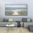 thumbnail image 5 of CDDposter Framed Wall Art for Bedroom Decor - Farmhouse Boho Beach Coastal Vintage Floral Ocean Wall Picture Daisy Flowers Sea Canvas Print Nautical Neutral Seascape Artwork for Home Living Room, 5 of 6