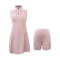 thumbnail image 2 of Vestido multicolor de tenis y yoga para mujer - Elástico y de secado rápido - 2 en 1 con bolsillos - Fitness antiexposición, 2 of 5