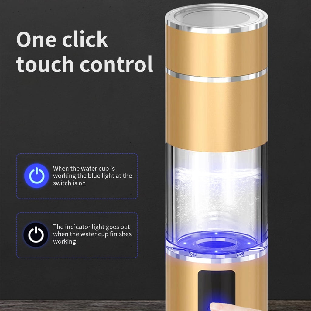 Fashion 200ml Water Cup USB Electric Hydrogens Rich Water Generator Bottle Glass Texture Perfect for Various Environment