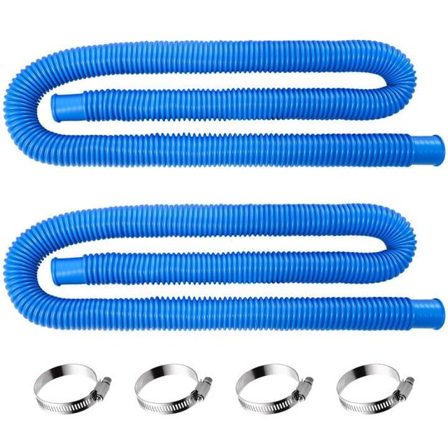Paquete de 2 mangueras para piscina Sel Natural, 150 cm, azul con abrazaderas