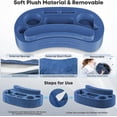 thumbnail image 2 of Game Controller Holder with Cup Holder | Secure Grip & Ergonomic Support for Dual-Handed Gaming, Office & Home Use - BlUE, 2 of 4