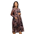 thumbnail image 4 of Maternity Floral Fit N Flare Pocket Midi Dress, 4 of 5