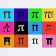 thumbnail image 2 of CafePress - Colorblock Happy Pi Day Mousepad - Non-slip Rubber Mousepad, Gaming Mouse Pad, 2 of 6