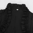 thumbnail image 7 of Fgnfyis Gothic Long Sleeve Top Womens Wraps Flounce Detachable Cape Elegant Dark Fashion Outfits Black, 7 of 7