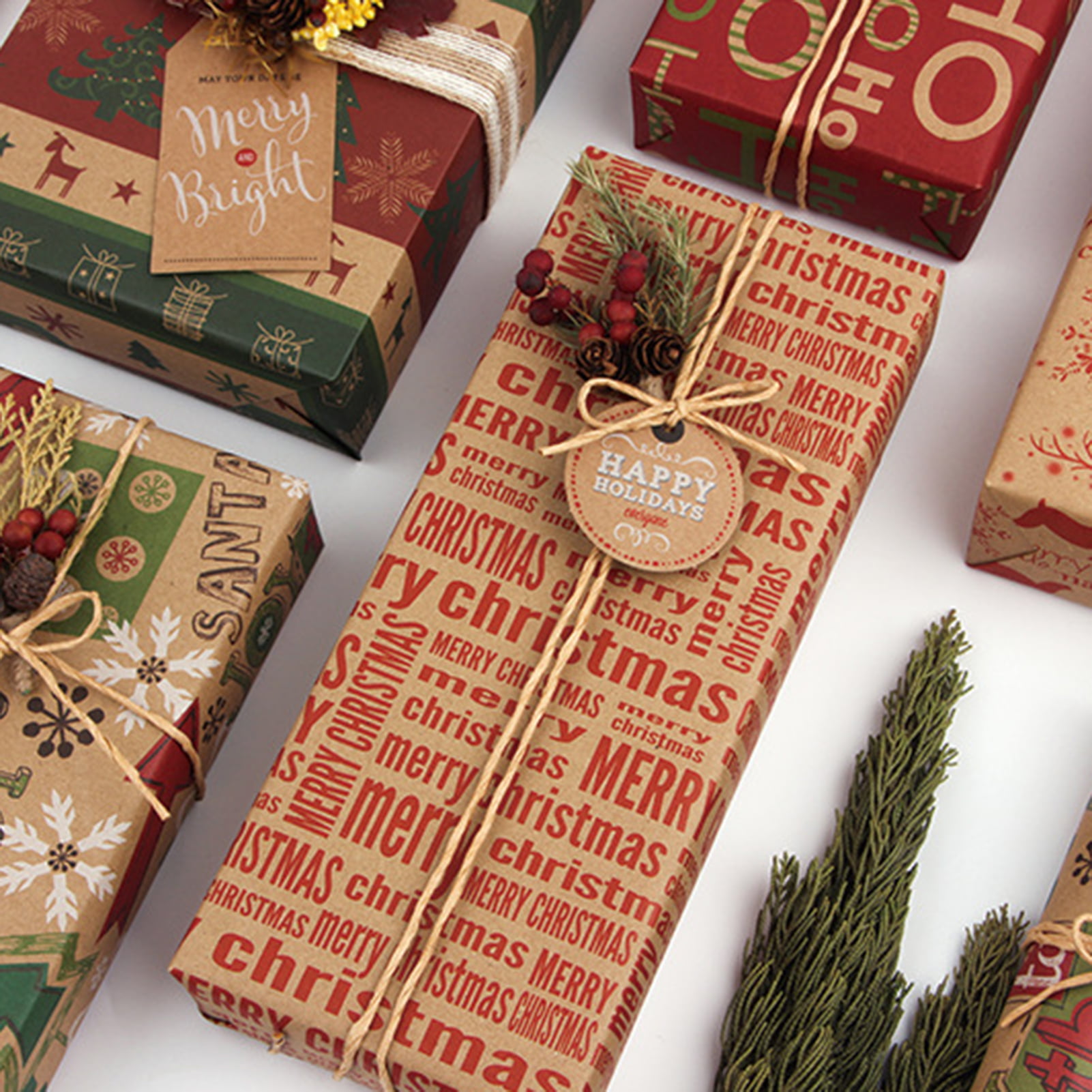 5 pretty ways to wrap with brown wrapping paper! - Sweet Valley Acres