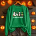 thumbnail image 4 of Spooky Goose Ghost Halloween Sweatshirts for Women 2025 Crewneck Funny Ghost Graphic Sweatshirt Pullover Tops, 4 of 6
