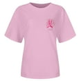 thumbnail image 4 of Razzly Empowering Women's Awareness Month Graphic T Shirt Support Health Awareness With Stylish Design For Comfort And Advocacy For Daily Wear And Special Events Short Sleeve Raglan Shirt(Pink,M), 4 of 5