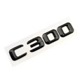 thumbnail image 1 of ZWP ABS Black Car Letters Trunk Badge Logo Sticker Compatible With Mercedes C200 C300 C400 W205 W204 4MATIC, 1 of 2