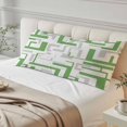 thumbnail image 4 of Modern Geometric Green Body Pillow Cover 20 x 60 Inch Decorative Pillow Cover Abstract Minimalist Artwork Lines Lumbar Pillowcase Seasonal Rectangle Cushion Case for Couch Sofa Bed Living Room, 4 of 9