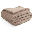 thumbnail image 2 of Throw Blanket for Couch Sofa, Taupe Tan Fluffy Warm Plush Blanket for Twin Bed, Cozy Super Soft Lightweight Throw, Fuzzy Decorative Blanket, All Season Home, 60x80, 2 of 9