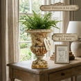 thumbnail image 2 of 9 inch Retro Planters Urn Outdoor Planters Indoor Decor - Vintage Pots Tree Planter for Outdoors , Garden, Indoor Vase for Office Livingroom Shelf Decor, 2 of 7