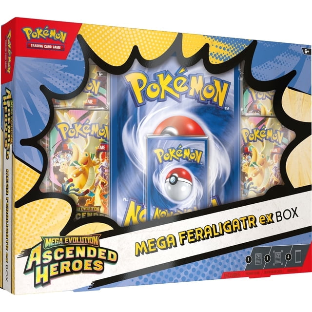Pokémon TCG: Mega Evolution—Mega Feraligatr Ex - Ascended Heroes Mega ex Box