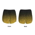 thumbnail image 4 of Disketp Gold Glitter Gradient Print Women's Shorts Workout Shorts for Athletic Gym Running Shorts with Phone Pockets Medium, 4 of 8