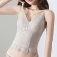 thumbnail image 4 of Levmjia Women's Shapewear Corset Vintage Lace Body Shaper with Steel Bones for Waist Solid Color Training Tummy Control Back Lace Up Bustier Top, 4 of 8
