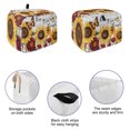 thumbnail image 4 of Toaster Cover 4 Slice, Sunflower Gray Check Dustproof Bakeware Oven Protector with Top Hook, Farmhouse Flowers Butterfly Waterproof Small Kitchen Appliance Toasters Dust Cover, 12"x11"x8", 4 of 8