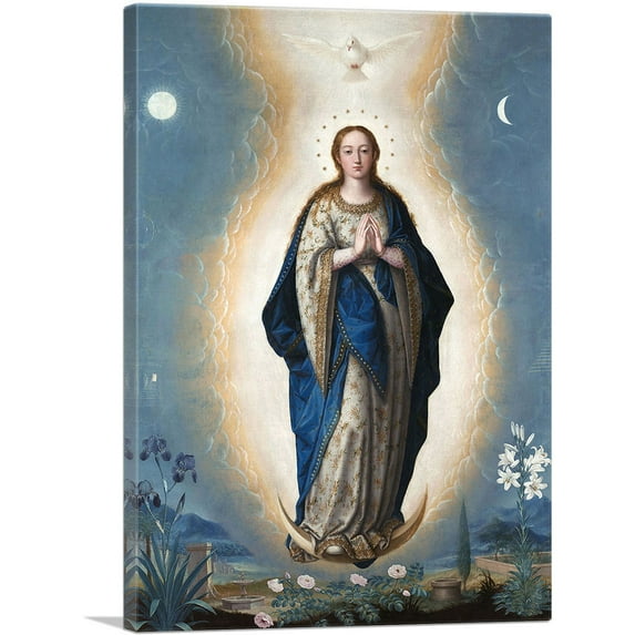 ARTCANVAS Immaculate Conception 1618 Canvas Art Print by Juan Sanchez Cotan - Size: 60" x 40" (0.75" Deep) (3-Piece)