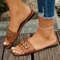 thumbnail image 6 of Gymvis Womens Flat Sandals Summer Open Toe Beach Slides Vacation Slippers for Women Size 5-10, 6 of 9
