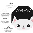 thumbnail image 4 of Disketp Cat Meow Funny Coasters,6 Pcs Leather Coasters With Holder, Perfect Housewarming Hostess Gifts,Protect Furniture From Water Marks Scratch And Damage, 4 of 9