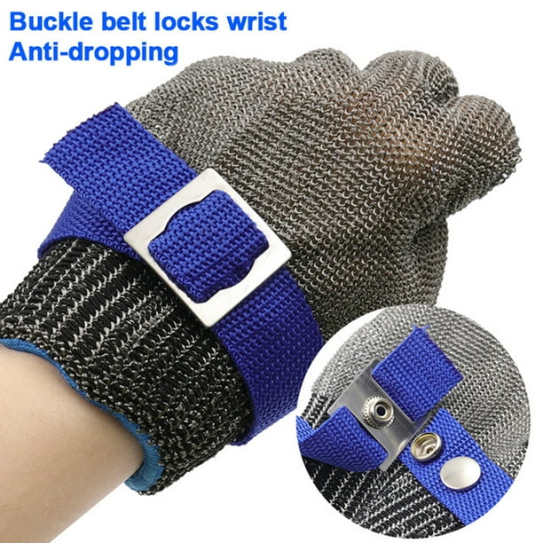 Estink Cut Resistant Glove Stainless Steel Glove Butcher Glove Stainless Steel Glove Cut Resistant Metal Mesh Chainmail Glove For Meat Cutting Chainsa