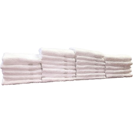 13" X 13" White Washcloths 100% Eco-Friendly Super Soft Cotton