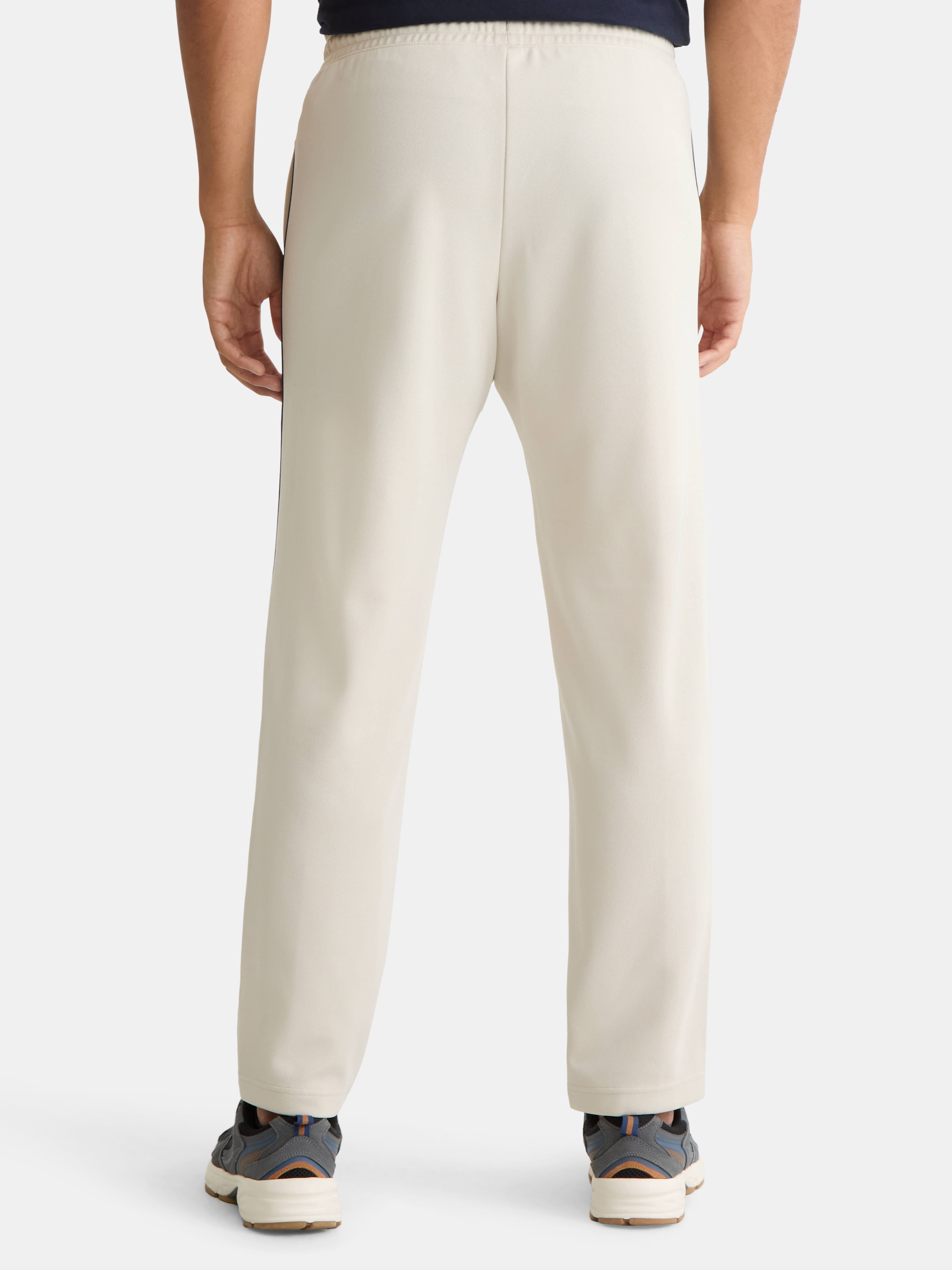 Athletic Works Men's and Big Men's Tricot Track Pants with Side Stripes, Sizes S-3XLT