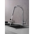 thumbnail image 4 of Lexora LKFS8011CH Olivi Brass Kitchen Faucet with Pull Out Sprayer, Chrome, 4 of 7