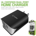 thumbnail image 6 of Cellet UL Certified 18W 2-Port USB-C Power Adapter Wall Charger for Motorola Moto G 5G 2024 - Black, 6 of 9