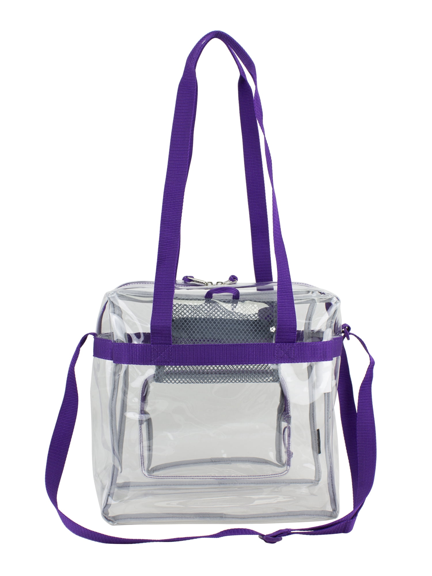 Eastsport Unisex Clear Stadium Approved Tote Purple