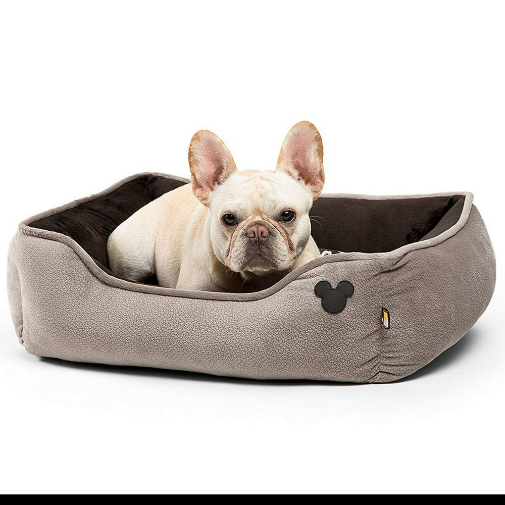 Disney Mickey Mouse Rectangular Corded Cuddler Pet Dog Bed, 24"x24