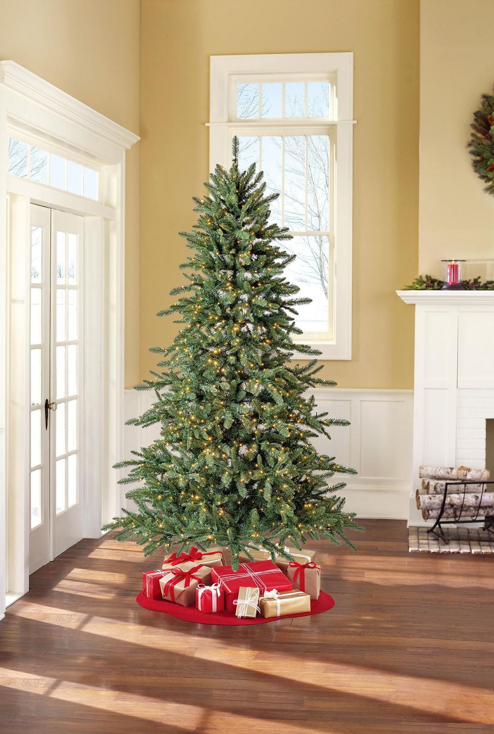Holiday Time Milford Index 7.5' Pre-Lit Regular Full Quick Set