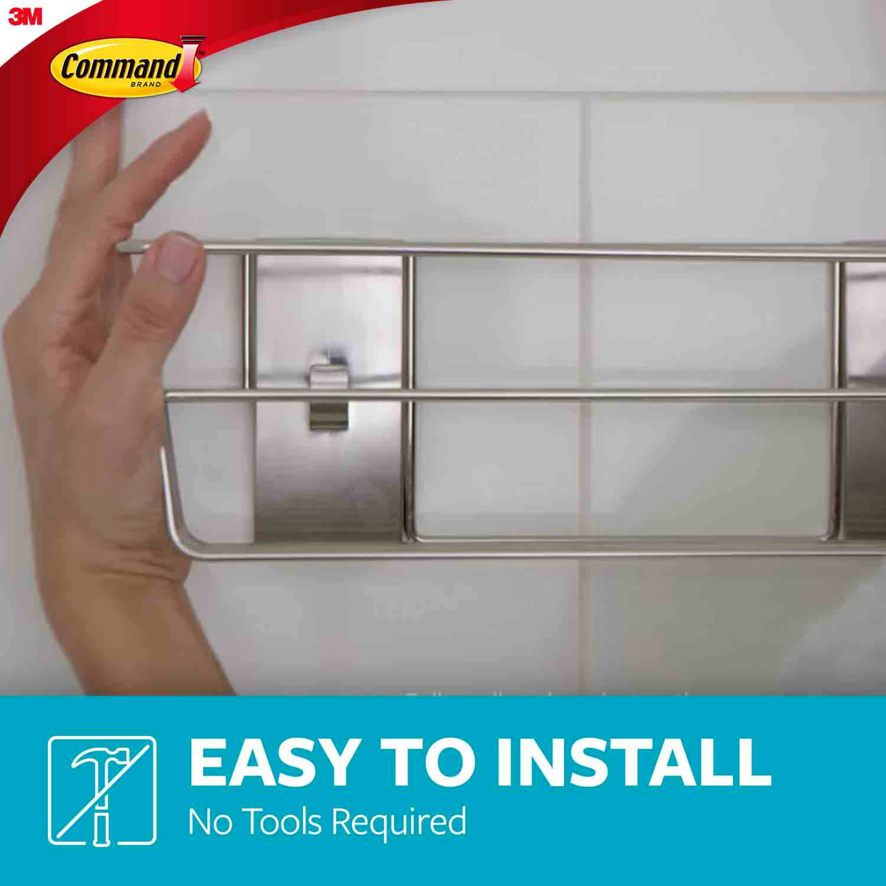 Exclusive Price Cut Command Shower Caddy Hanger Frosted Adhesive