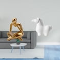 thumbnail image 2 of Figura De Caballo Pensador Abstracto De Porcelana, Estatua Decorativa De Animal, Escultura De Mesa, Adorno Para Sala De Estar, Estantería De Oficina, Armario, Chimenea, 2 of 8