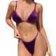 thumbnail image 1 of Tanga Bikini Traje de baño de dos piezas para mujer Triángulo Top Parte inferior brasileña CuerpoL Jormftte CPB-DE-WX291-6, 1 of 5