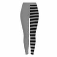 thumbnail image 2 of Nmnitkp Women's Pants Halloween Striped Print Leggings Sports Fitness Pants Casual Tight Fitting Tight Peach Hip Yoga Pants Stretch Pants Gray,S, 2 of 9