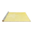 thumbnail image 2 of Ahgly Company Machine Washable Indoor Square Solid Yellow Modern Area Rugs, 7' Square, 2 of 4
