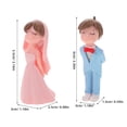 thumbnail image 2 of DEEPCRAFF 2Pares Adornos Para Pastel De Con De En Colores Surtidos Románticos, 2 of 6