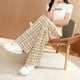 thumbnail image 2 of Pantalones de verano para mujer, de cintura alta, adelgazantes, rectos, estrechos, de pierna ancha, holgados, informales, 2 of 5