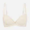 thumbnail image 2 of Sopiago Women's Push Up Lace Bra Demi Padded 1 Cup Lift Up Bras Soft Lace Sexy Women's Bralettes Beige,XXL, 2 of 7