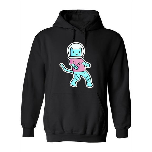 A Cute Astronaut Cat Hoodie Women -Image by Shutterstock, Female Medium