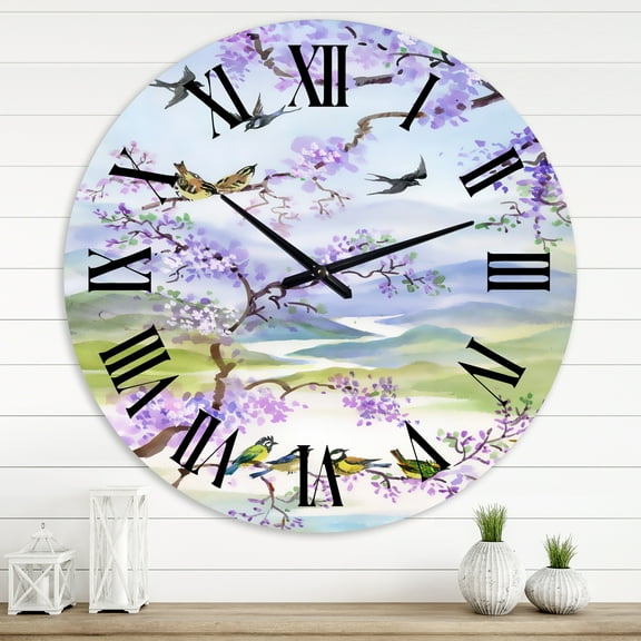 Designart 1" Quartz Traditional Wall Clock