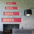 thumbnail image 2 of MAYA Vintage Plastic Street Sign Childrens Name Room Sign | Indoor/Outdoor |  24" Wide, 2 of 4