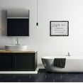 thumbnail image 2 of Stupell Industries No Summoning Demons Bathroom Graphic Art Jet Black Floating Framed Canvas Print Wall Art, Design by Lil' Rue, 2 of 6