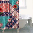 thumbnail image 4 of Pioneer Flower Floral Print Pattern Shower Curtain 36"x72", Bathroom Decorative Shower Curtain Set with 12 Hooks, Waterproof Washable, 4 of 6