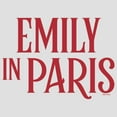 thumbnail image 2 of Women's Emily in Paris Red Logo  Racerback Tank Top White Heather Medium, 2 of 4