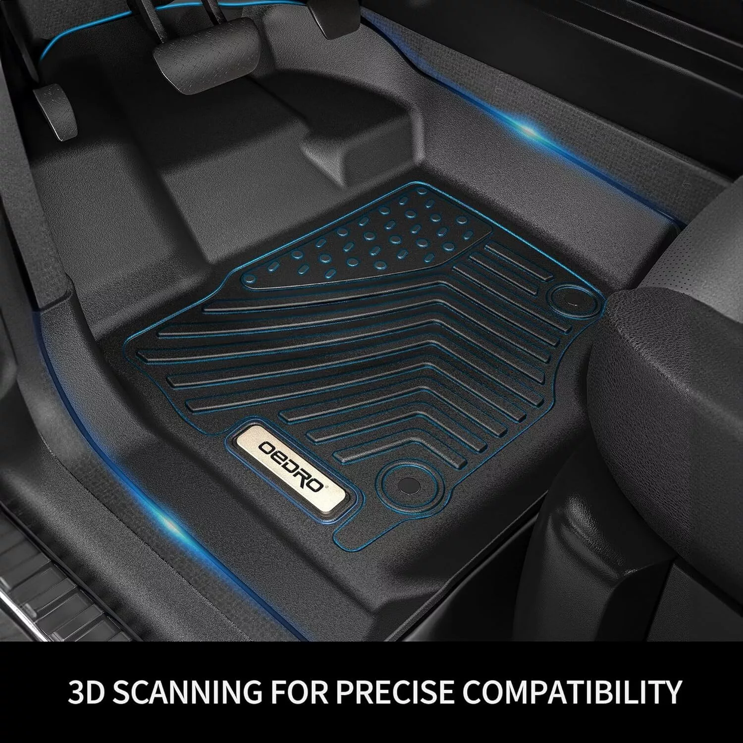 RVNI Floor Mats for Honda CR-V 2022-2017 (Not Hybrid) CRV Floor Liners & Cargo Mat TPE All-Weather Accessories Full Mat Set