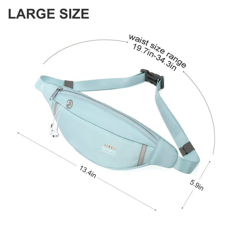 Large Fanny Pack For Women Men Waterproof Waist Bag Pack With