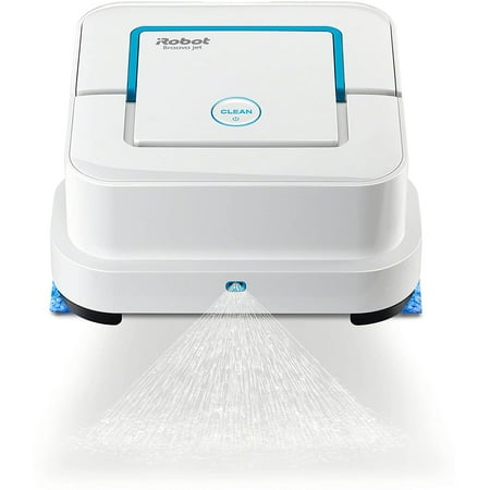 iRobot Braava jet 240 Superior Robot Mop - App enabled, Precision Jet Spray, Vibrating Cleaning Head, Wet and Damp Mopping, Dry Sweeping Modes