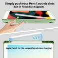 thumbnail image 6 of SZPSGC iPad 10.2 Case for iPad 9th Generation 2021 /iPad 8th Generation 2020 / iPad 7th Gen 2019 with Pencil Holder, Green, 6 of 9