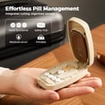 thumbnail image 2 of HCBY Pill Cutter, 3.9in Adjustable 1/2 1/4 1/3 Pill Splitter, Multi-Pill Cutter with Centering Alignment, Portable Medication Splitter for Home Use, 2 of 4