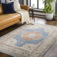 thumbnail image 4 of Hauteloom Tugos Living Room, Bedroom Area Rug - Traditional - Navy, Denim, Rust - 7'10" x 9'8", 4 of 10